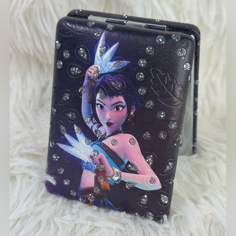 KPop Demon Hunter Zoey Double Mirror Folding Puffy Compact